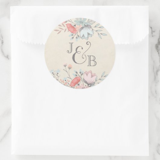 RONDE STICKER |  Fiets Bruiloft Collectie (Tas)