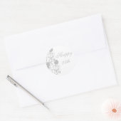 Ronde sticker Gefeliciteerd 25-jarig jubileum (Envelop)