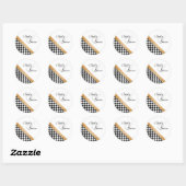Ronde Sticker gestippelde verrukking (Vel)