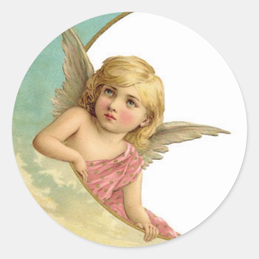 Ronde sticker, glanzende, grote, 3-inch CHERUB Ronde Sticker (Voorkant)