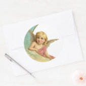 Ronde sticker, glanzende, grote, 3-inch CHERUB Ronde Sticker (Envelop)