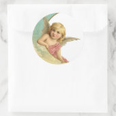 Ronde sticker, glanzende, grote, 3-inch CHERUB Ronde Sticker (Tas)