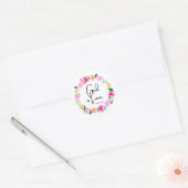 Ronde sticker God is Liefde Bijbelvers (Envelop)
