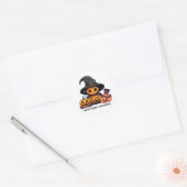 Ronde sticker: HALLOWEEN Griezelen Sticker (Envelop)