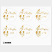 Ronde Sticker Happy 50h-Jubileum (Vel)