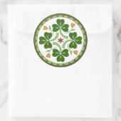 Ronde Sticker - Irish Good Luck Hex (Tas)