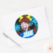 Ronde Sticker Jane (Envelop)