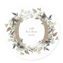 Ronde Sticker Kerstmis  feestdag