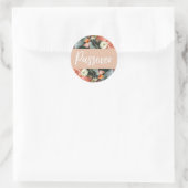 Ronde Sticker Label Gift Passover Festival Floral (Tas)