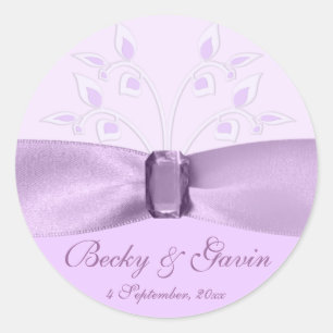 Ronde Sticker Lavendel Lane