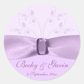Ronde Sticker Lavendel Lane
