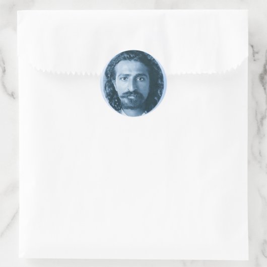 Ronde sticker Meher Baba (Tas)