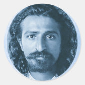 Ronde sticker Meher Baba (Voorkant)