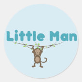 Ronde sticker met apenontwerp (Voorkant)