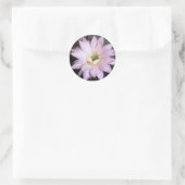 Ronde sticker met cactuusbloem (Tas)