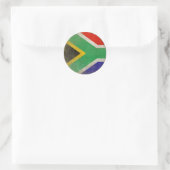 Ronde Sticker met Cool Flag uit Zuid-Afrika (Tas)