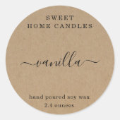 Ronde Sticker met label voor speciale theellampjes (Voorkant)