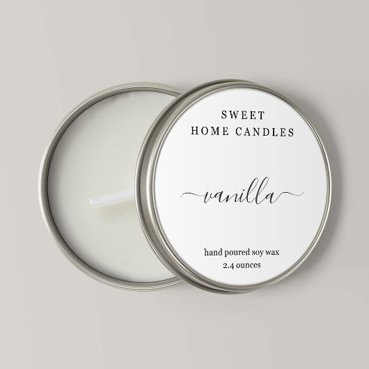Ronde Sticker met label voor speciale theellampjes
