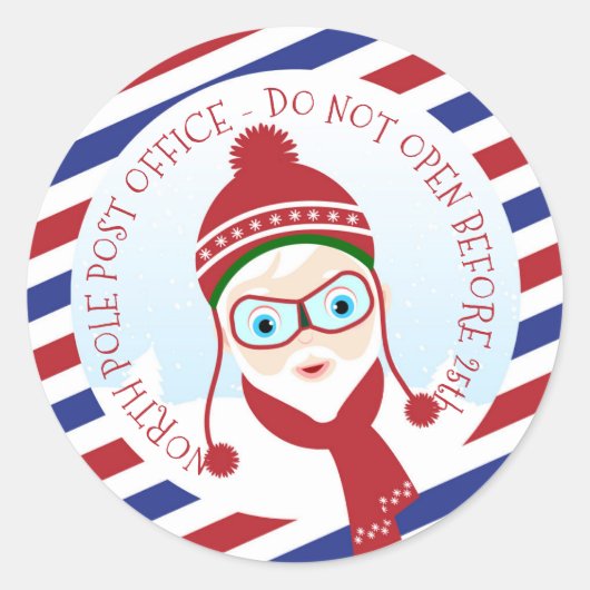 Ronde sticker Noordpool Postkantoor (Voorkant)