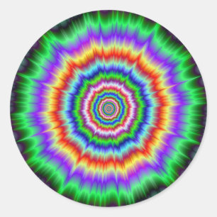 Ronde Sticker oogbloeding