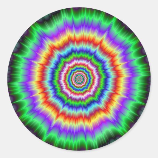 Ronde Sticker oogbloeding (Voorkant)