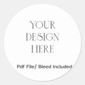 Ronde Sticker Ronde label afdrukken (Voorkant)