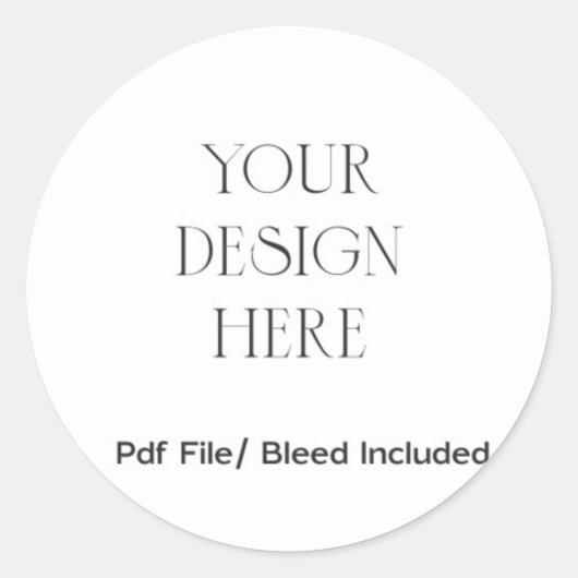 Ronde Sticker Ronde label afdrukken (Voorkant)