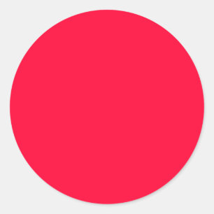 ronde Sticker, stevige kleur, rood Sticker