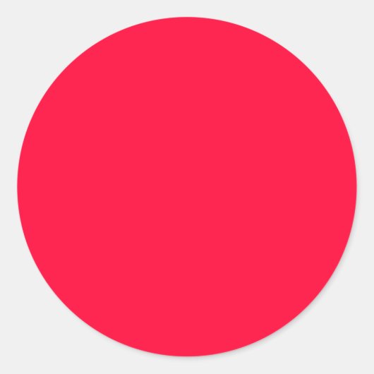 ronde Sticker, stevige kleur, rood Sticker (Voorkant)
