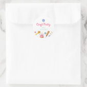 Ronde Sticker van Craft Party (Tas)