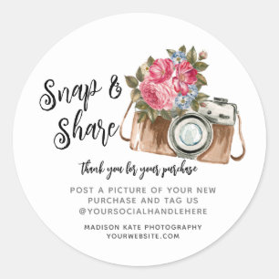 Ronde-sticker voor camera magnetisch & delen ronde sticker