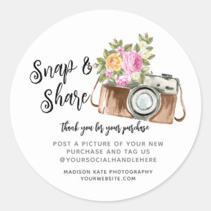 Ronde-sticker voor camera magnetisch & delen ronde sticker