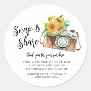 Ronde-sticker voor camera magnetisch & delen ronde sticker