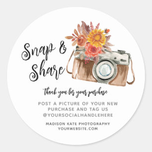 Ronde-sticker voor camera magnetisch & delen ronde sticker