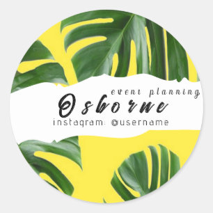 Ronde sticker voor evenementenplanning klassiek