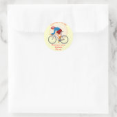 Ronde sticker voor fietsen. (Tas)