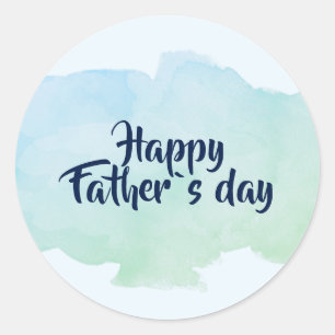 Ronde sticker voor gelukkige vaderdag