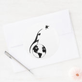 Ronde Sticker voor ruimteafhandeling (Envelop)