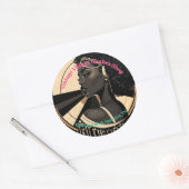 Ronde Sticker voor Small Business Kleding (Envelop)