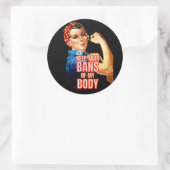 ronde sticker "VROUWENRECHTEN 101" (Tas)