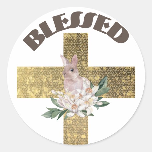 Ronde sticker zonder zegen (Voorkant)