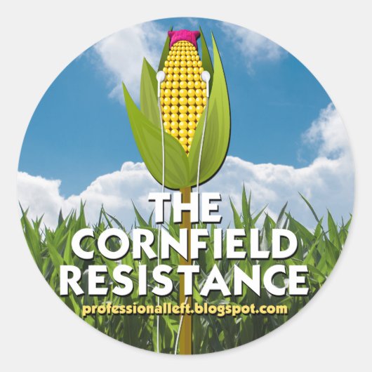 Ronde stickers (6) - de cornfield-resistentie (Voorkant)
