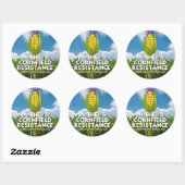Ronde stickers (6) - de cornfield-resistentie (Vel)