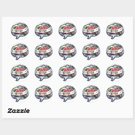 Ronde stickers (Boeuf) (Vel)