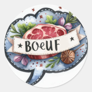 Ronde stickers (Boeuf)