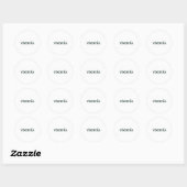 Ronde stickers - Gepersonaliseerd (Vel)