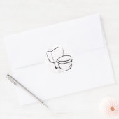 Ronde stickers - Gepersonaliseerd (Envelop)