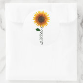 Ronde Stickers - je bent mijn zonneschijn (Tas)