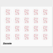 Ronde Stickers Kat Be My Valentine Liefde (Vel)