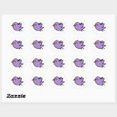 Ronde stickers - Leuke vogel ontwerp (Vel)